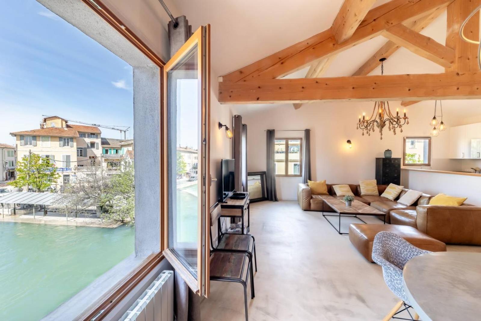 Olive- Vaste Appartement Donnant Sur La Sorgue Л'Иль-сюр-ла-Сорг Экстерьер фото